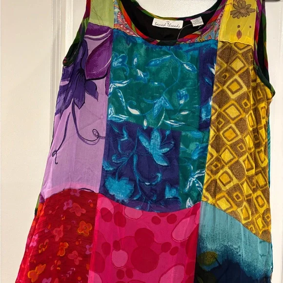 Sacred Threads Multicolor Patchwork Maxi Dress - Picture 3 of 6